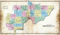 Outline Map, Washington County 1875